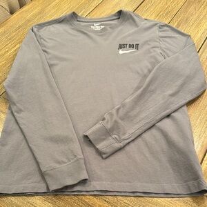 Nike Men's Gray Long Sleeve Shirt